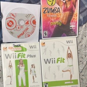 4 wii games Nintendo Wii Fit Plus and Zumba Fitness Game Bundle